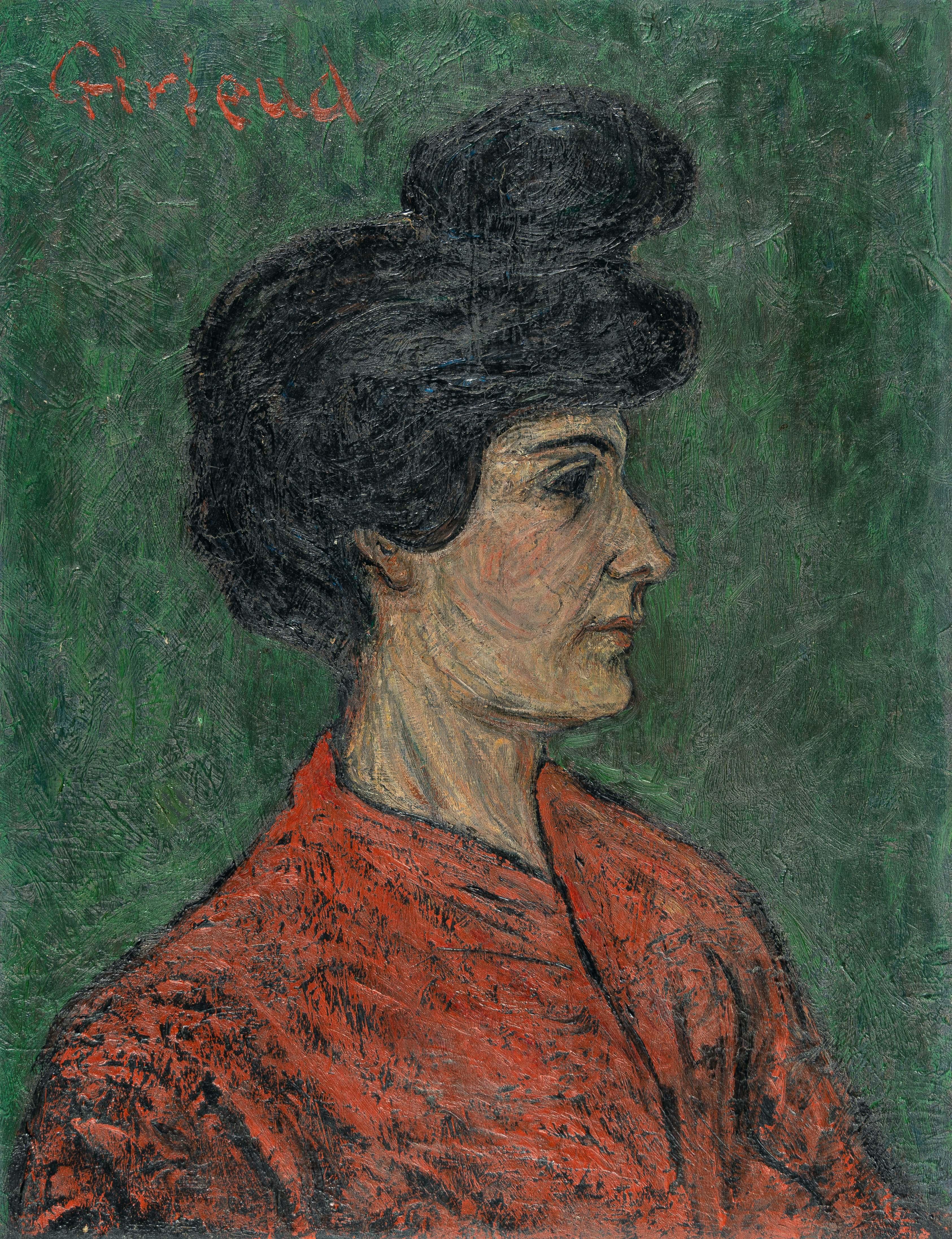 Pierre-Paul Girieud - Augusta Girieud en rouge