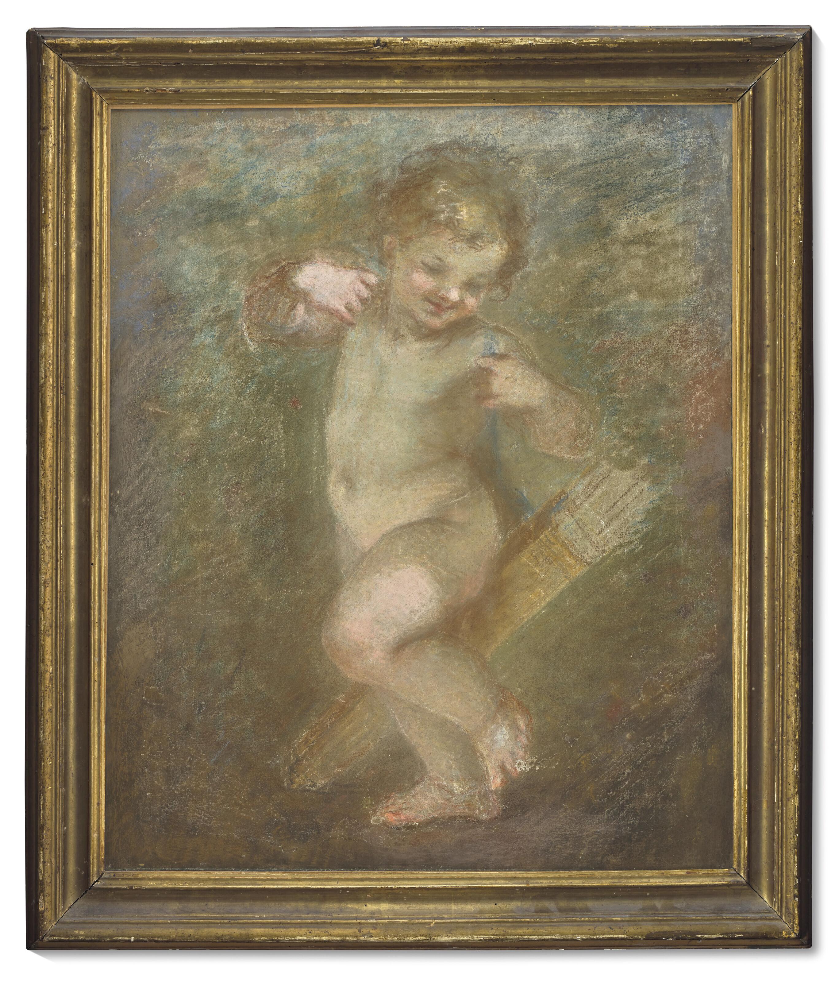 Pierre-Paul Prud\'Hon - Cupidon Ôtant Son Carquois. Étude Pour L\'Innoncence Préfère L\'Amour À La Richesse