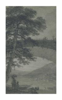 Pierre-Paul Prud\'Hon - Lavandières et barque sous un pont