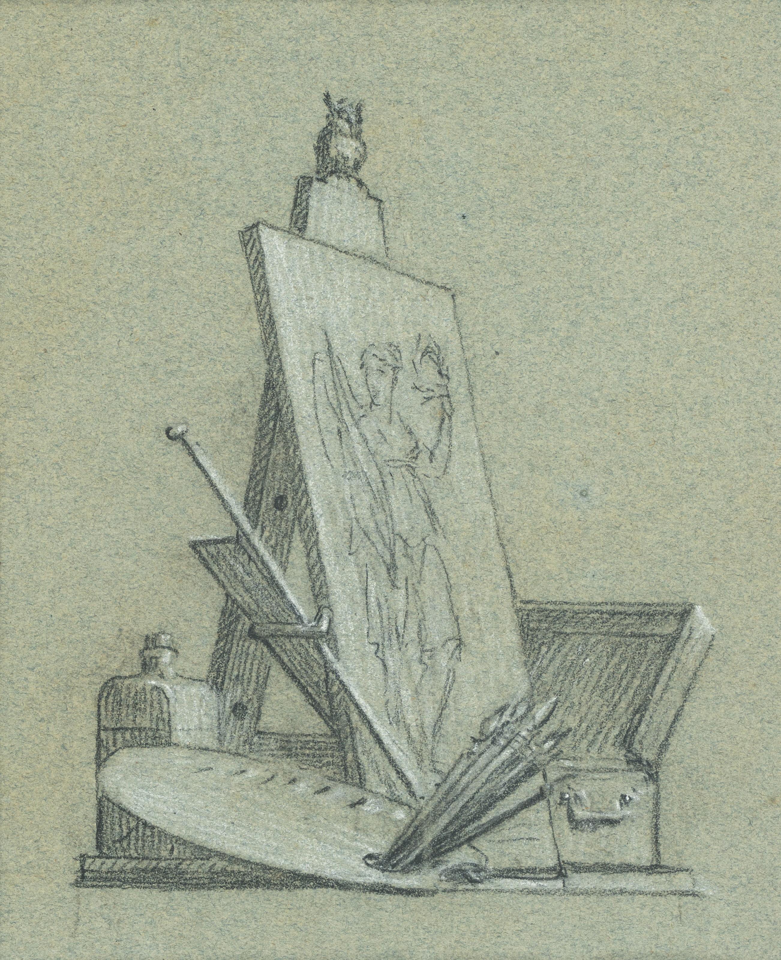 Pierre-Paul Prud\'Hon - Les Attributs de la Peinture ou \'La Palette\'