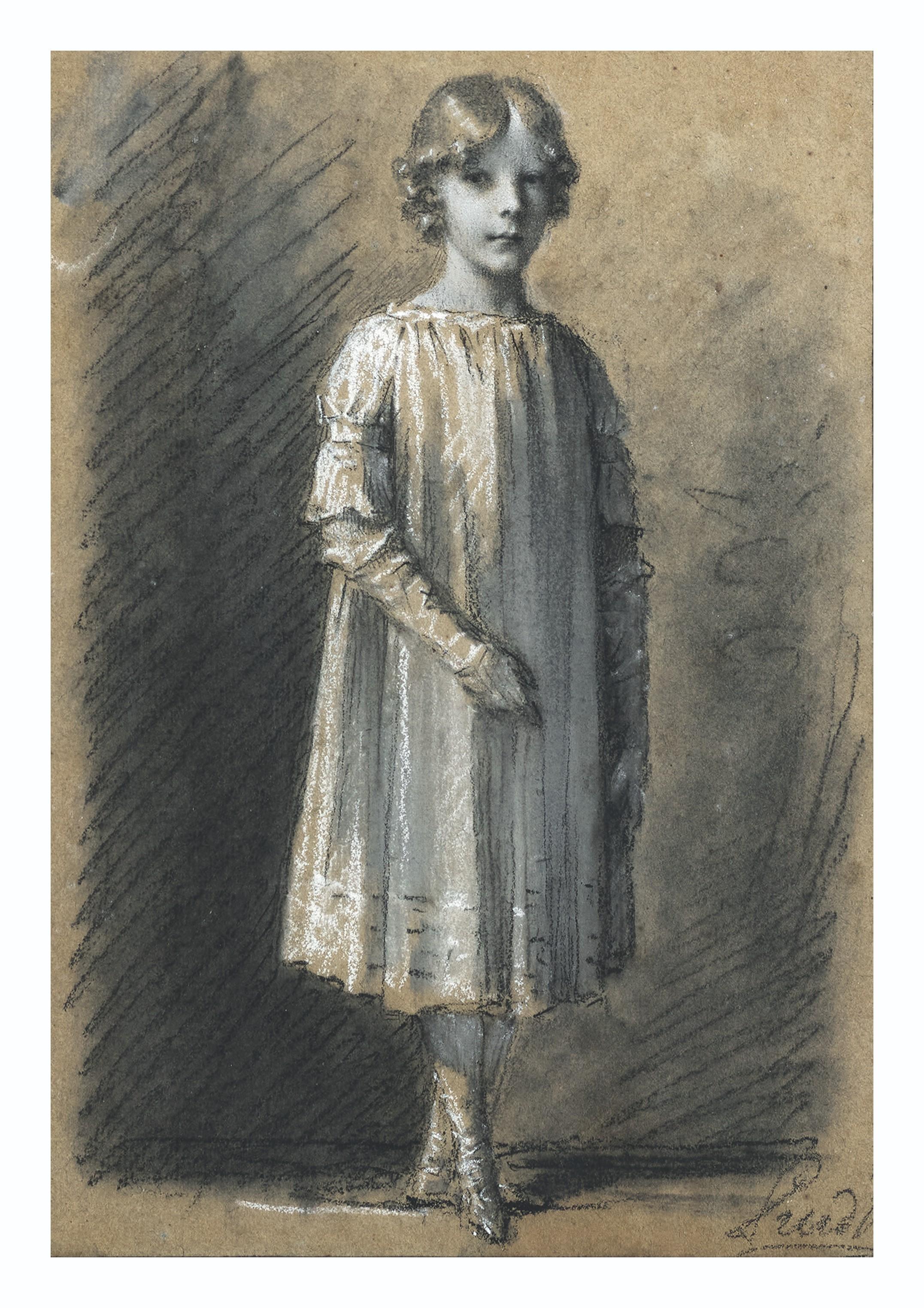 Pierre-Paul Prud\'Hon - Portrait de Charlotte de Talleyrand-Périgord, âgée de sept ans (1798-1873)