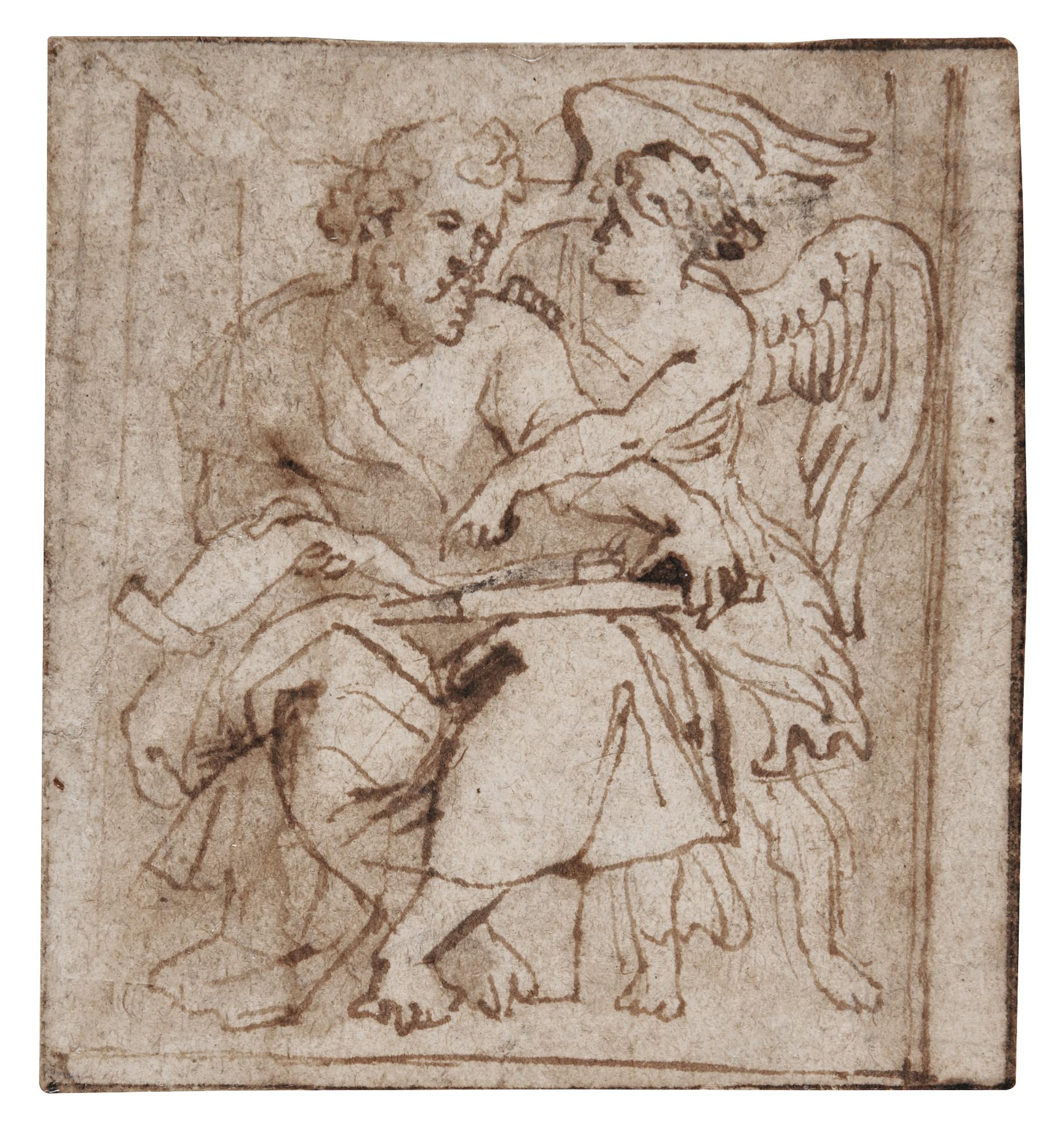 Pierre Paul Rubens - Saint Matthew The Evangelist With An Angel