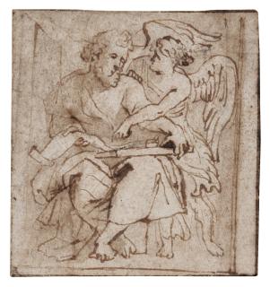 Pierre Paul Rubens - Saint Matthew The Evangelist With An Angel