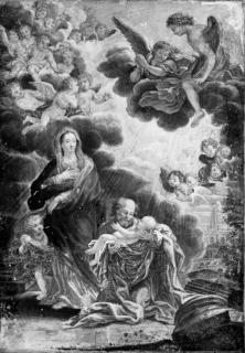 Pierre-Paul Sevin - The Holy Family surrounded by angels