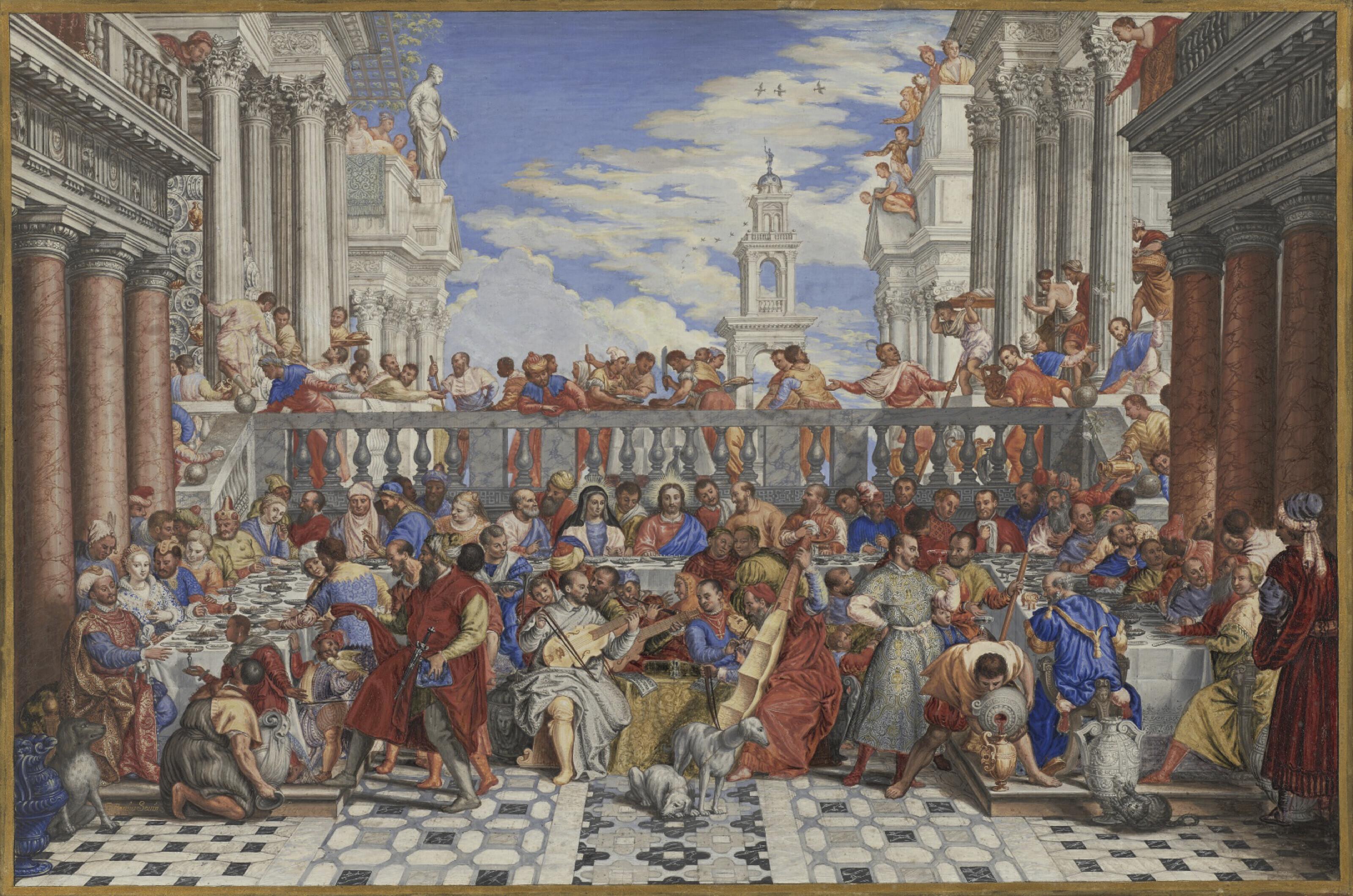 Pierre-Paul Sevin - The Wedding at Cana, after Paolo Veronese