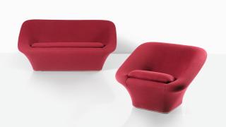 Pierre Paulin - Sofa F564 And Armchair C565, Mushroom Serie  [Canapé F564 Et Fauteuil C565, Série Dite Mushroom]