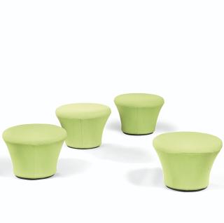 Pierre Paulin - Suite De Quatre Ottomans Mushroom