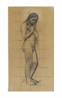 Pierre Puvis De Chavannes - A Standing Female Nude