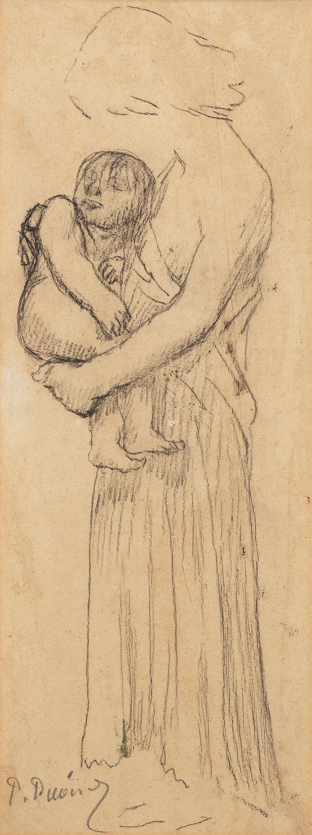 Pierre Puvis De Chavannes - Etude Pour \'La Soeur Ainée\'