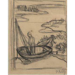 Pierre Puvis De Chavannes - Etude Pour Le Pauvre Pêcheur