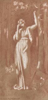 Pierre Puvis De Chavannes - Étude pour \'Le Recueillement\'