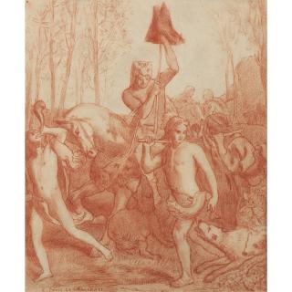 Pierre Puvis de Chavannes - Etude Pour Le Retour De Chasse D\'Esaü