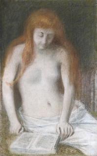 Pierre Puvis De Chavannes - La liseuse