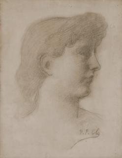 Pierre Puvis De Chavannes - Portrait De Femme De Profil