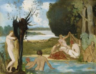 Pierre Puvis De Chavannes - Sketch For Summer : The Bath
