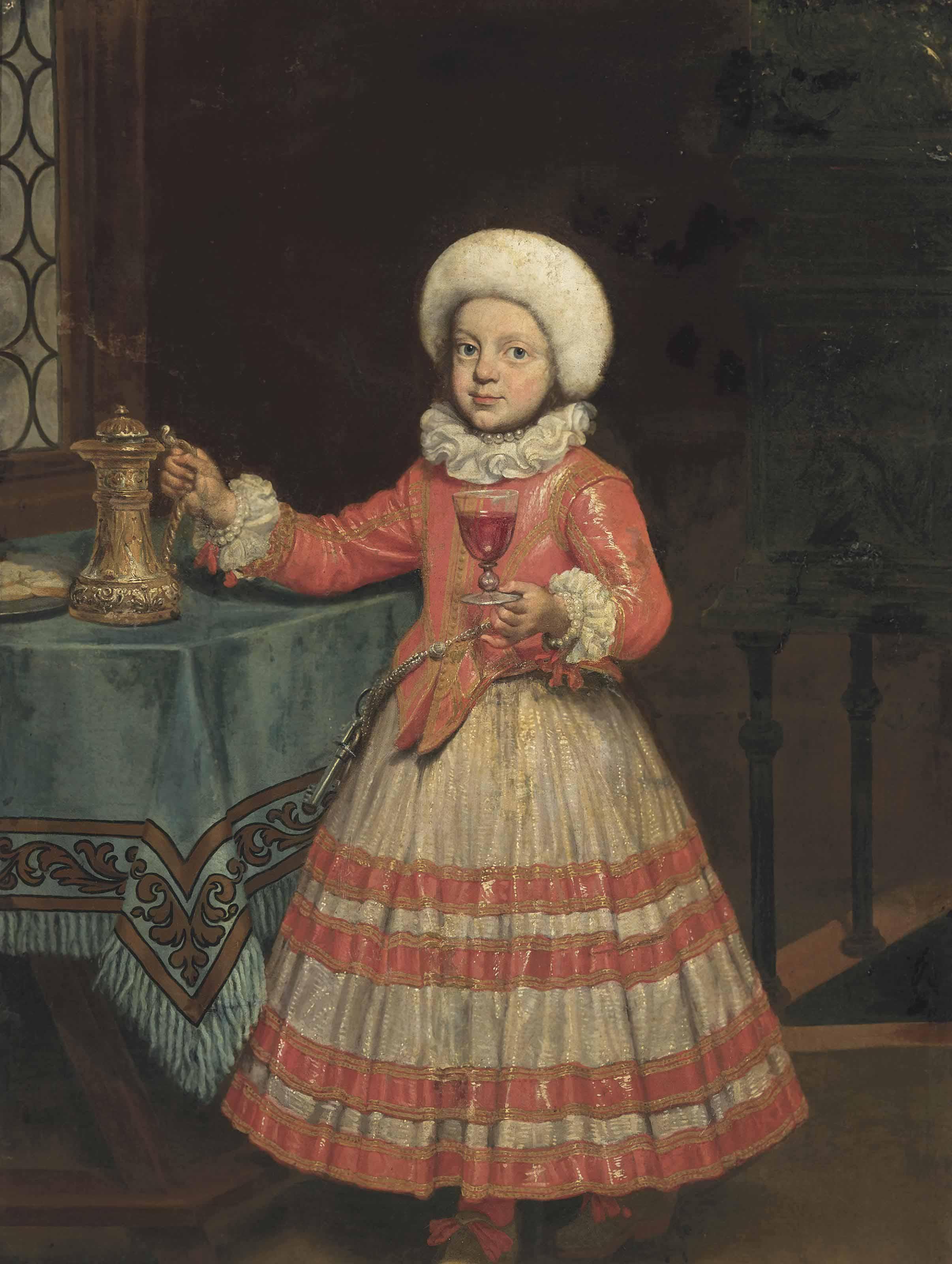 Pierre Ronche - Portrait of Pietro Banchieri (possibly b. 1667?), full length, in sutler\'s dress