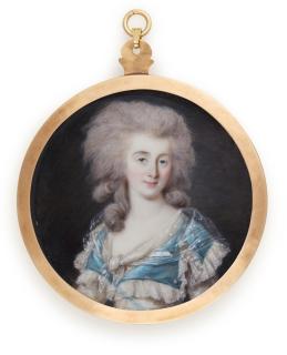 Pierre Rouvier - Portrait of a lady, traditionally identified as Madame le Génerale D\'Hautville, née Prévost, circa 1785