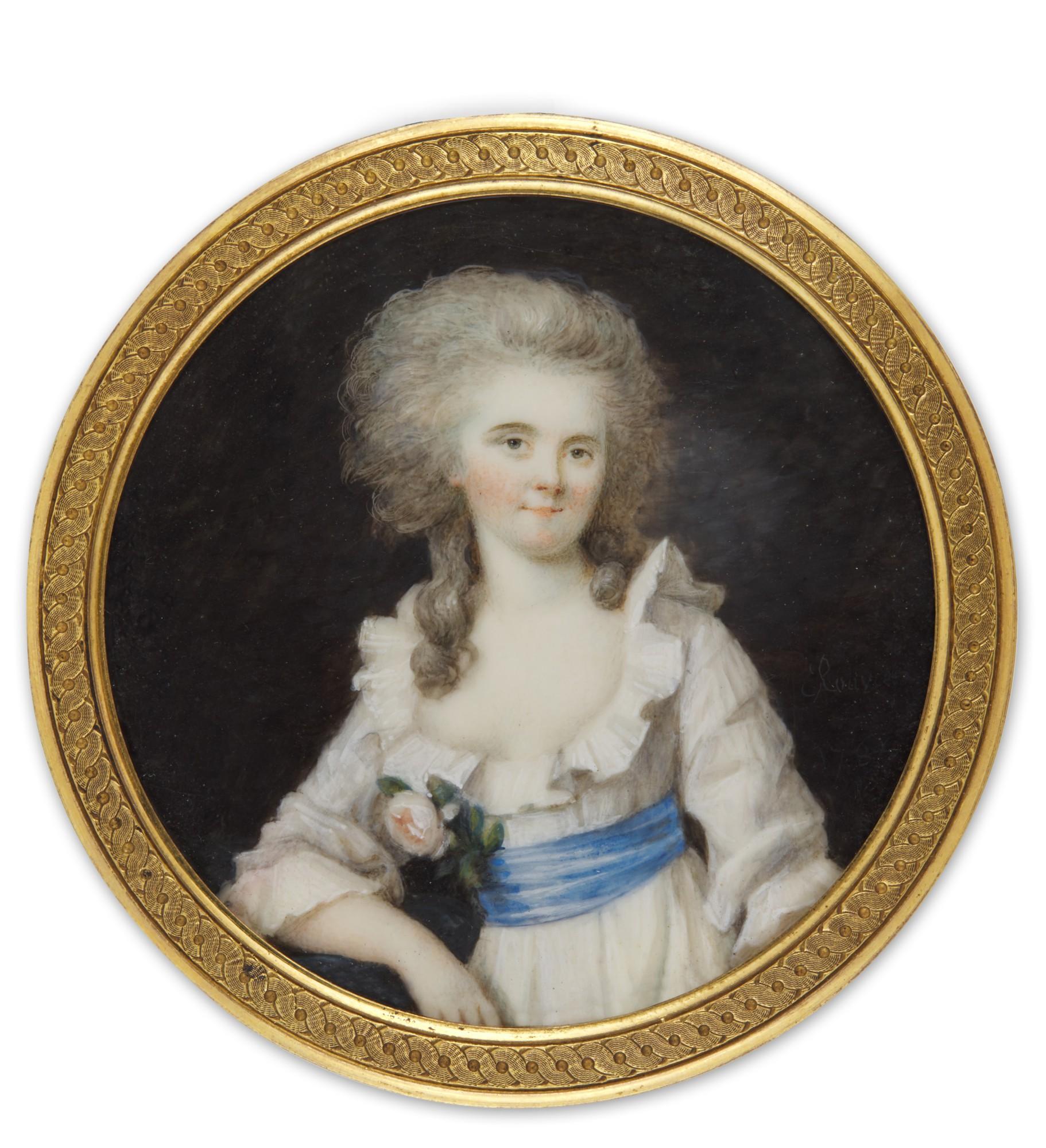 Pierre Rouvier - Portrait Of Ursula Funguerlin, Née Scherer (B. 1764)