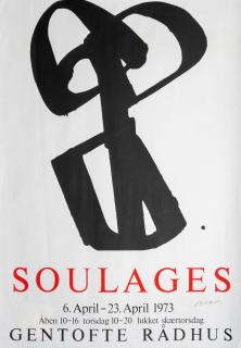 Pierre Soulages - Affiche sérigraphie n°1, 1973 (signée)