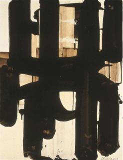 Pierre Soulages - Brou de noix, 65.4 x 50.4cm, 1973-15