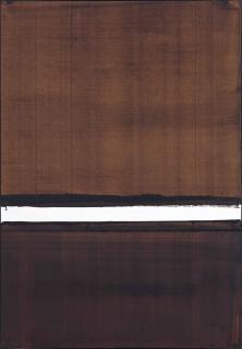 Pierre Soulages - Brou de noix sur papier 108x75cm (A-5), 2004