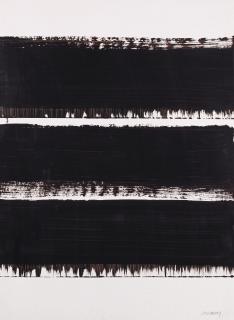 Pierre Soulages - Brou de noix sur papier, 75 x 54 cm, 1998-8