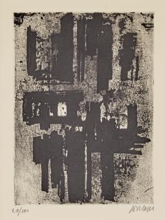 Pierre Soulages - Eau-forte IV