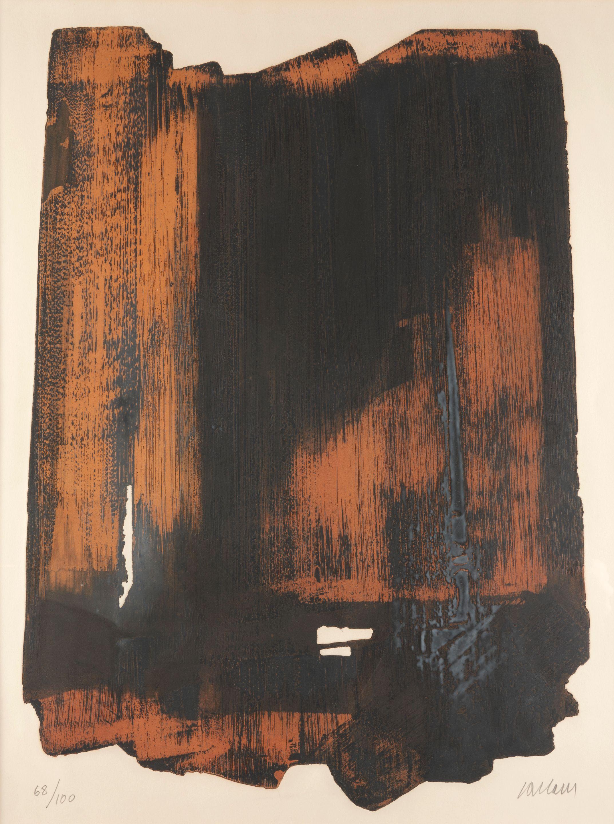 Pierre Soulages - Eau-forte no. 16