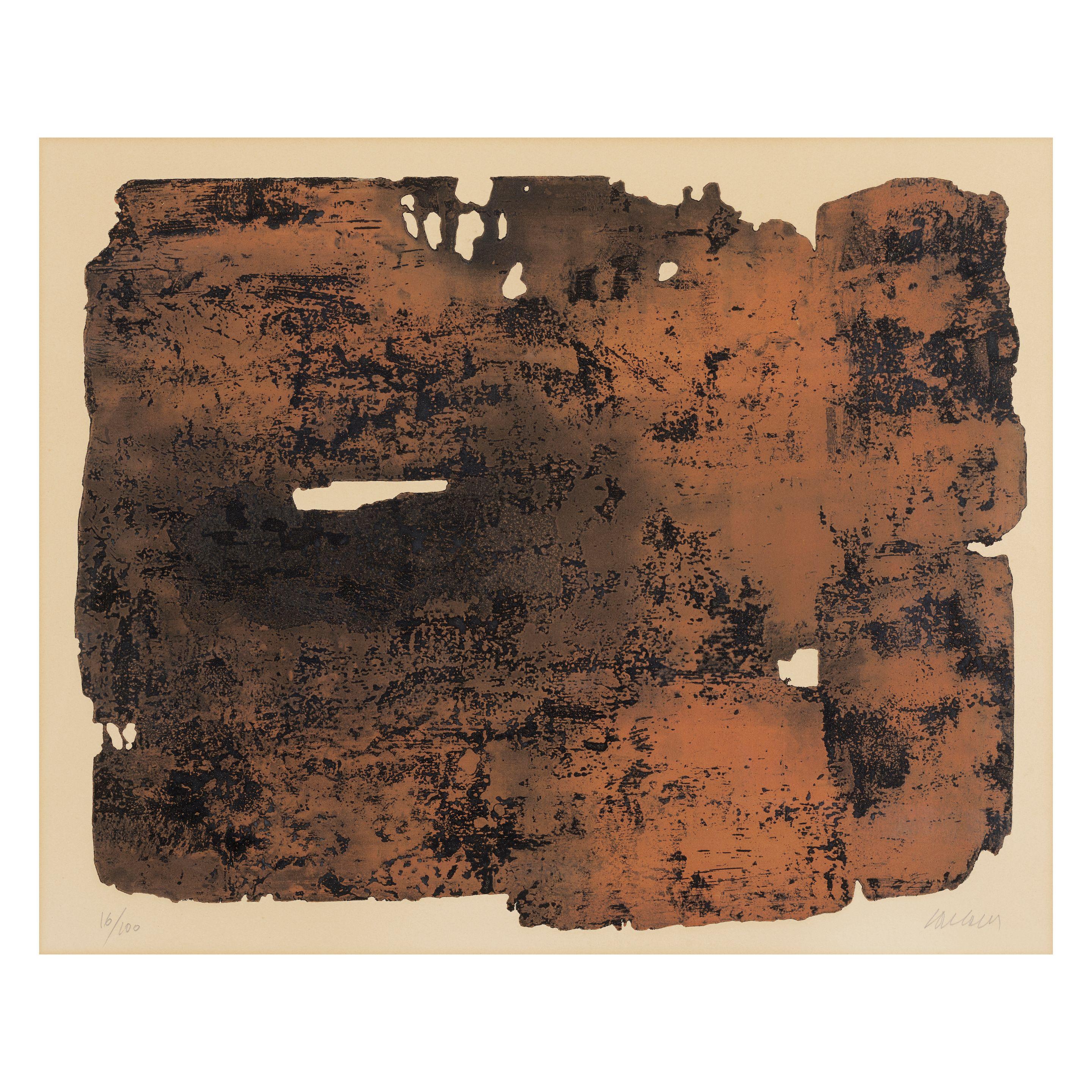 Pierre Soulages - Eau-forte No. 17