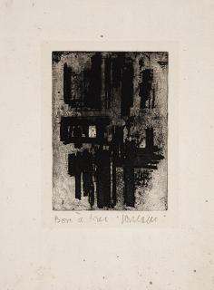 Pierre Soulages - Eau-forte No. IV