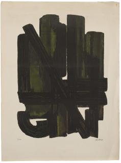 Pierre Soulages - Eau forte VIII