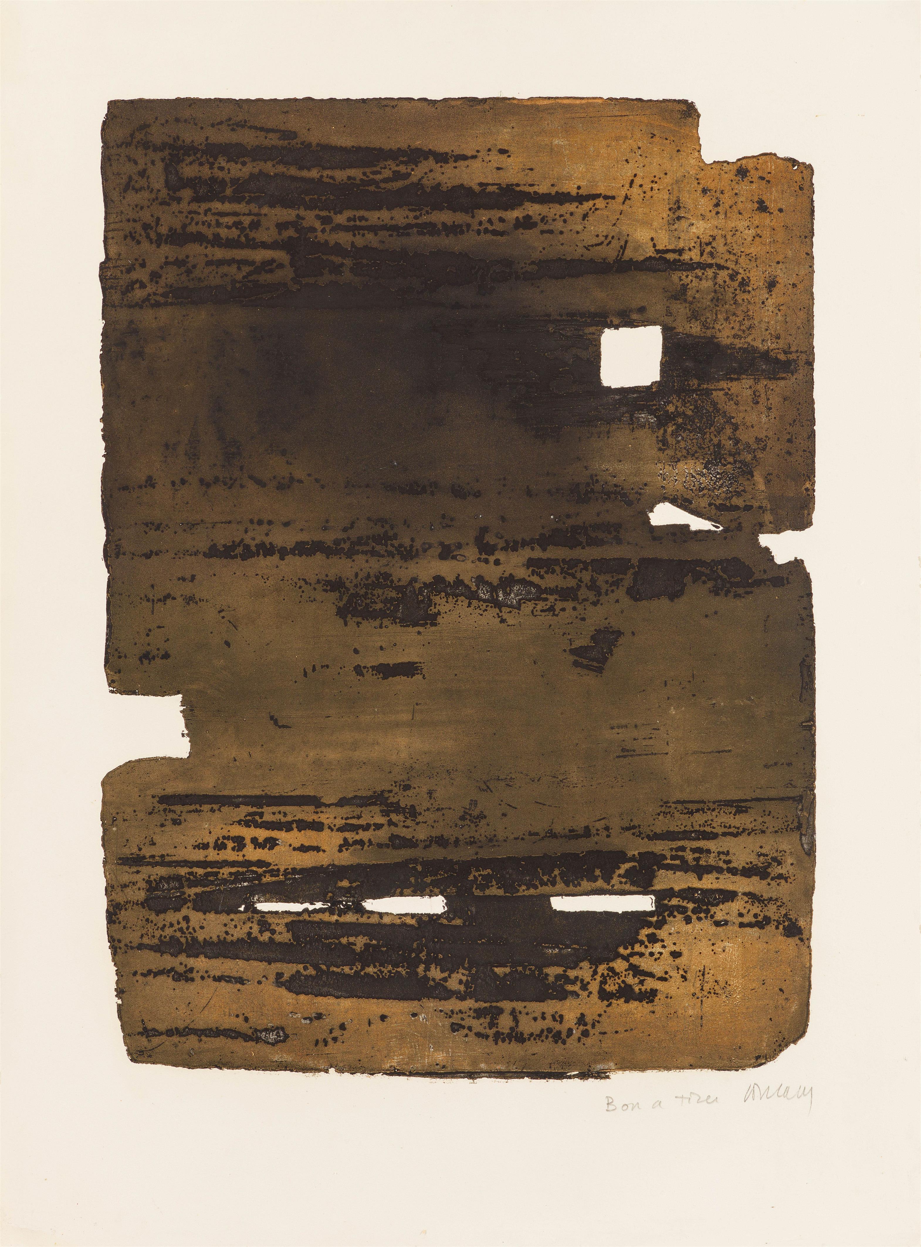 Pierre Soulages - Eau-forte XV