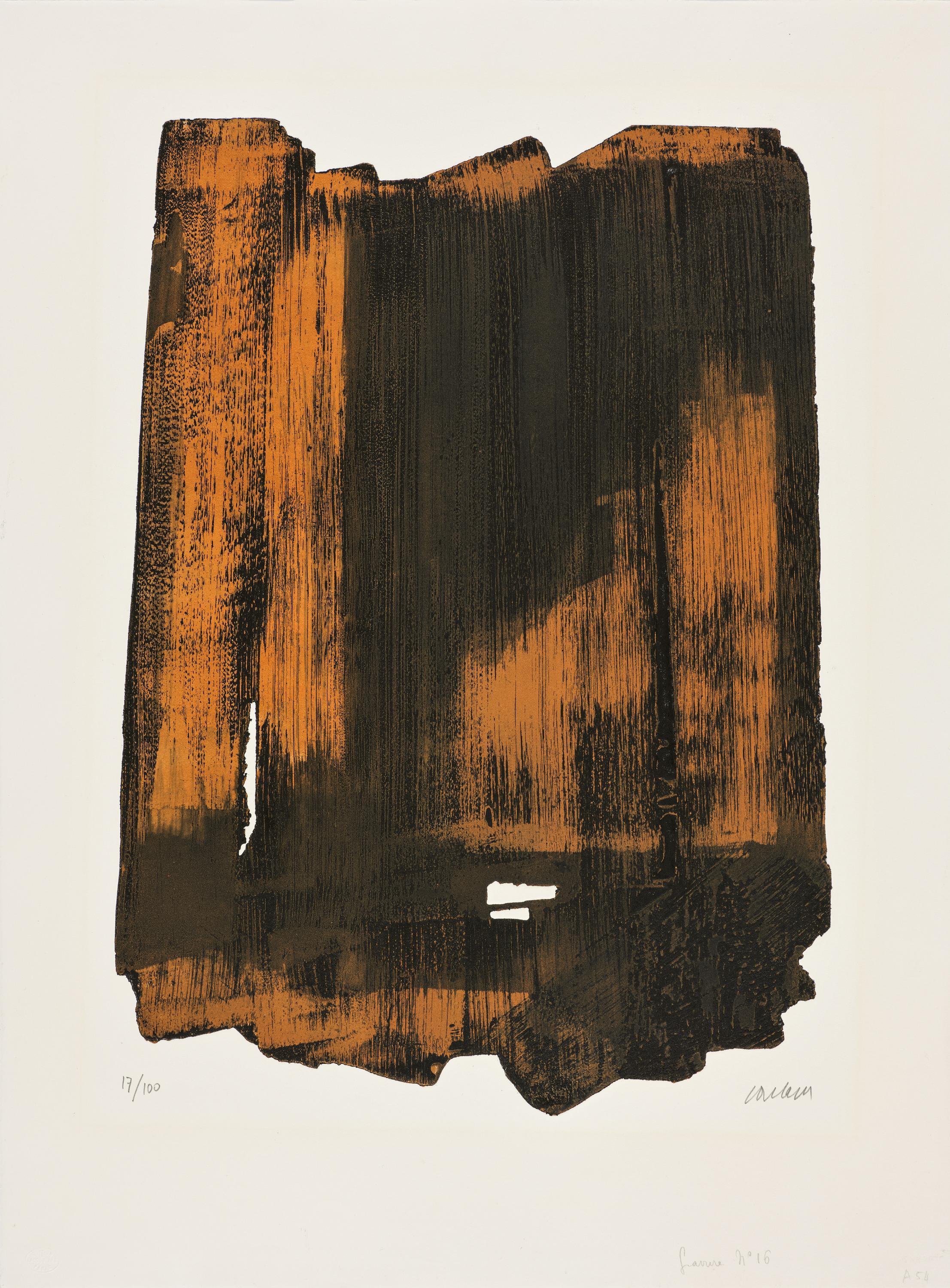 Pierre Soulages - Eau-forte XVI.
