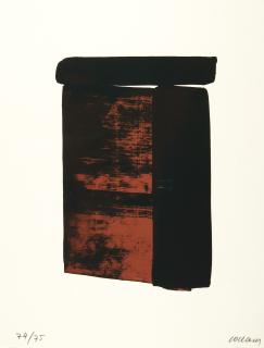 Pierre Soulages - Folge von 3 Bll.: Sur le mur d’en face.