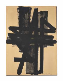 Pierre Soulages - Gouache 109 x 76 cm, 1952