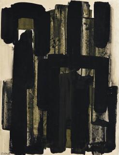 Pierre Soulages - Gouache 65 x 50 cm, 1957