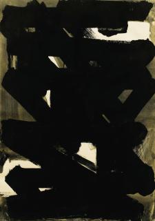 Pierre Soulages - Gouache 75 X 52,5 Cm, 1958