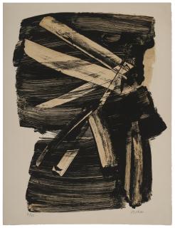 Pierre Soulages - Lithograph No. 10