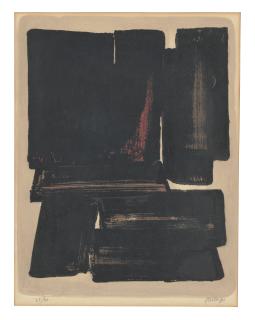 Pierre Soulages - Lithographie n° 7a