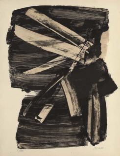 Pierre Soulages - Lithographie no. 10 (R. 12)