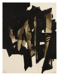 Pierre Soulages - Lithographie No. 15 (Rivière 17)