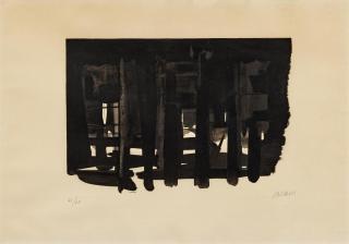 Pierre Soulages - Lithographie No. 16