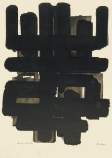 Pierre Soulages - Lithographie no 3 (R. 3)