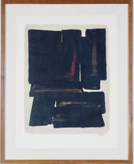 Pierre Soulages - Lithographie No. 7a (Miessner 50)