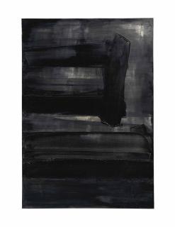 Pierre Soulages - Peinture, 128 x 88cm., 12 février 1960