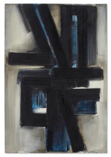Pierre Soulages - Peinture 130 x 89 cm, 8 mars 1956