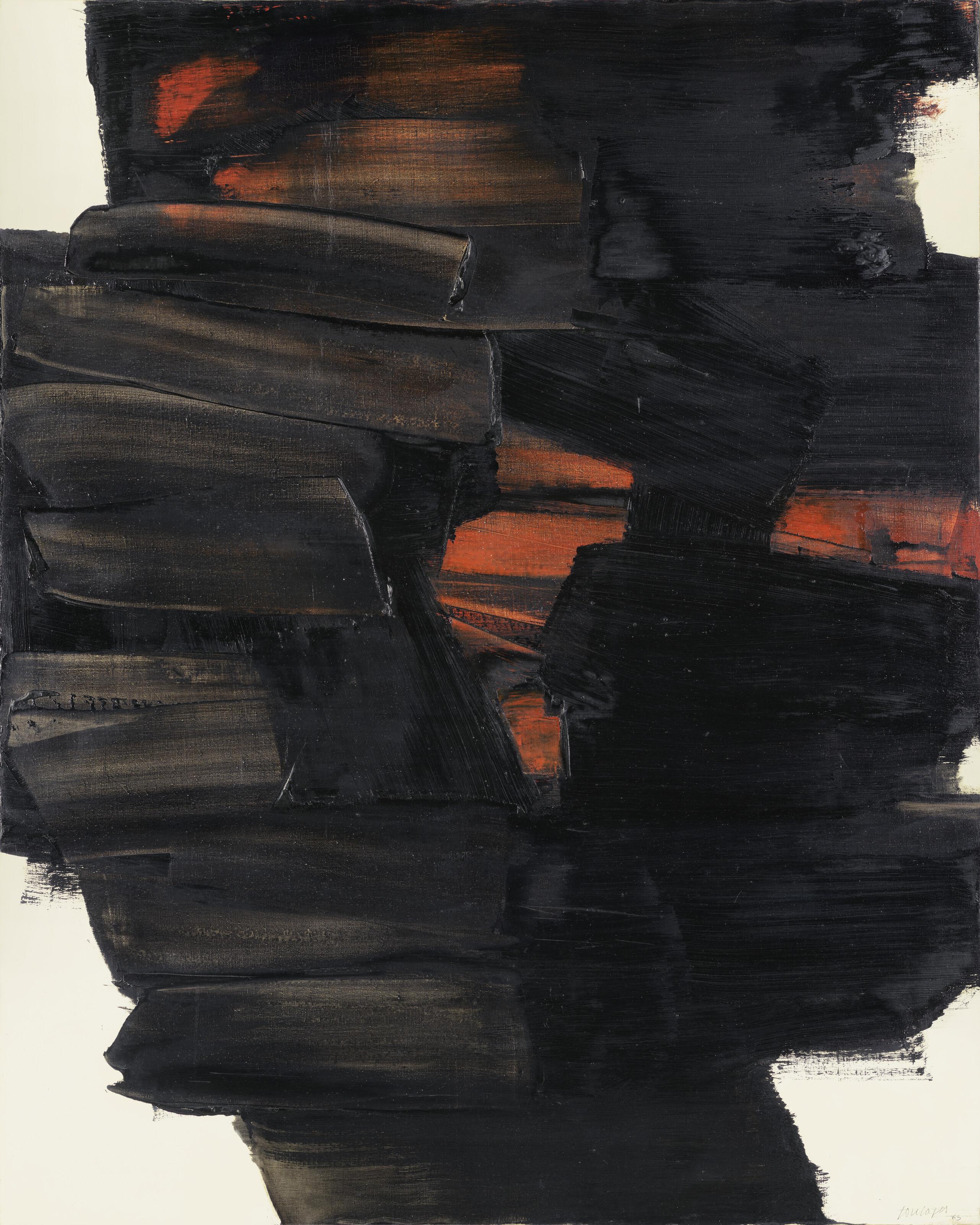 Pierre Soulages - Peinture 162 x 130 cm, 26 mai 1963