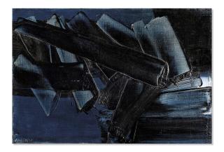 Pierre Soulages - Peinture 38 x 55 cm, 14 octobre 1961