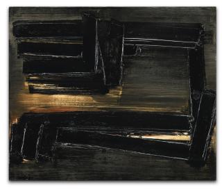 Pierre Soulages - Peinture 46 X 55 Cm, 1956