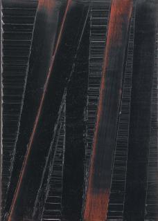 Pierre Soulages - Peinture 57x40, 17 mars 1989